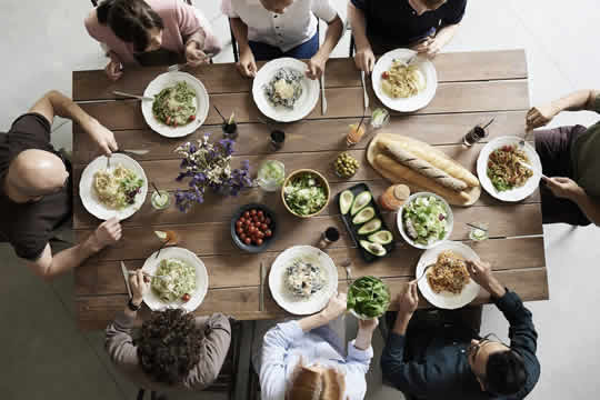 traditional family meal